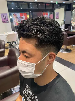 ショート パーマ メンズ 酸スト/フェザー パーマ/三谷海斗のヘアスタイル