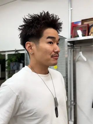 ショート BOW【ボウ】所属・メンズパーマ/本町/ 心斎橋/Takumiのヘアスタイル