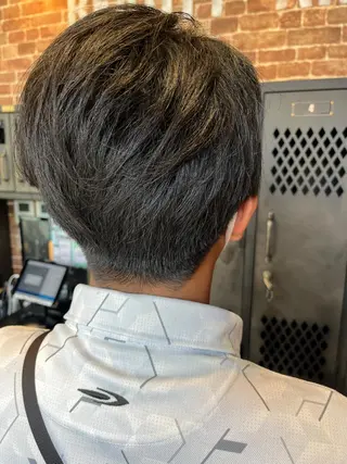 ミディアム カラー メンズ times salon名駅所属・久木原 ゆりのヘアスタイル