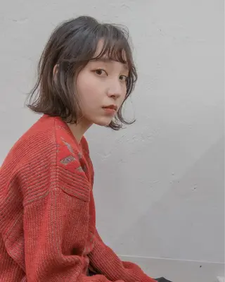 ミディアム カラー パーマ gite カワムラナオキのヘアスタイル