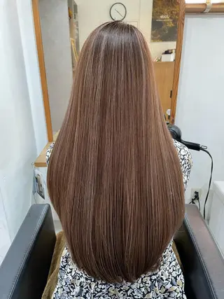 ロング カラー 🐬脱白髪染めカラー 清水大世🐬のヘアスタイル