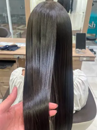 ロング カラー パーマ Ash 二子玉川店 🐈‍⬛中溝有紗🎀のヘアスタイル
