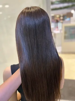 ロング カラー 髪質改善/縮毛矯正 ササキナツミのヘアスタイル