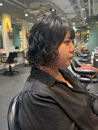 ショート パーマ オーガニックカラー/ 表参道/ルカのヘアスタイル