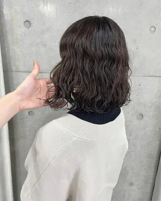 パーマ ボブパーマコテ巻き風 パーマNo1深江秀平のヘアスタイル