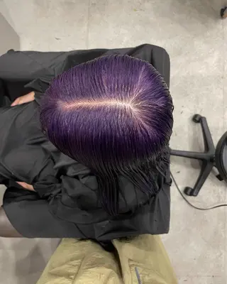 ミディアム カラー 似合わせショート/ パーマ‪/表参道のヘアスタイル