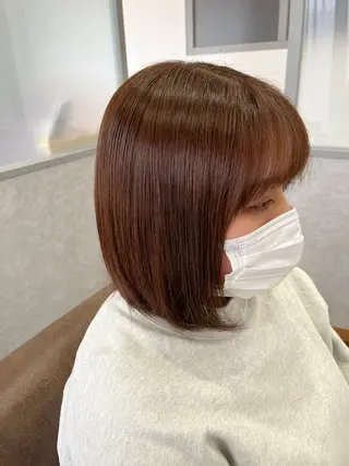 ショート 暖色＊ベージュ ＊くらたあやかのヘアスタイル