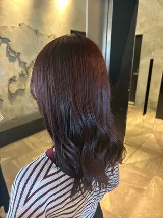 ミディアム カラー 💟艶カラー・トリー トメント/リサ🤍のヘアスタイル