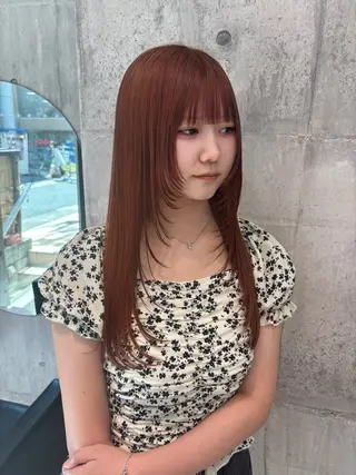 ロング カラー ハイトーンレイヤー 🦋🌷Shuriのヘアスタイル