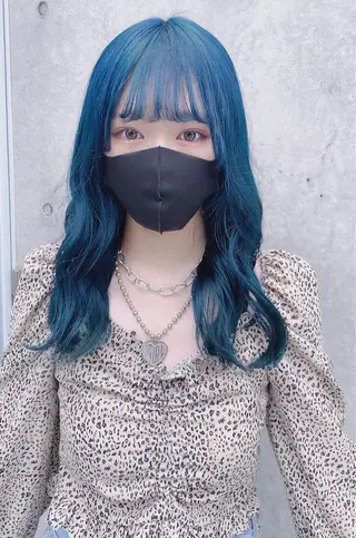 ロング カラー ヘアアレンジ 韓国レイヤーカット/ 儚げカラーチナツのヘアスタイル