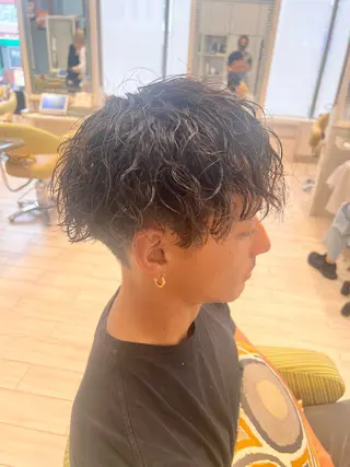 ショート パーマ メンズ特化☝️添田 好恵のヘアスタイル