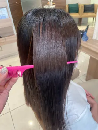 セミロング パーマ 韓国ヘアメイク🎀/ 縮毛矯正✨山本媛香のヘアスタイル