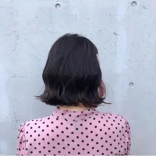 ミディアム カラー ヘアアレンジ 酸性縮毛矯正🧴韓国 レイヤー/髪質改善のヘアスタイル