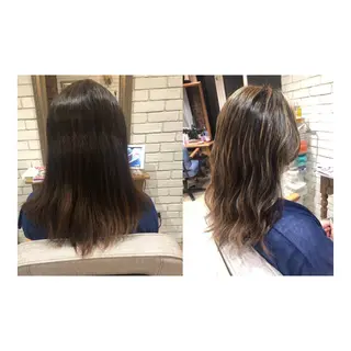 セミロング flammeum三軒茶屋店所属・あおき まなのヘアスタイル