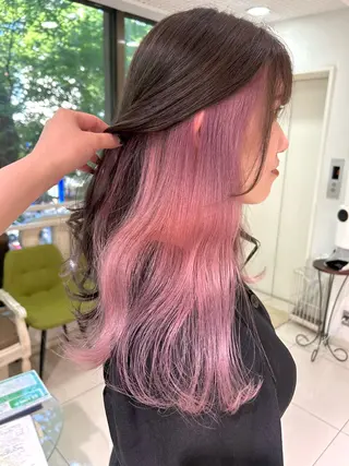 ロング カラー 透明感カラー ai🫧🪞のヘアスタイル