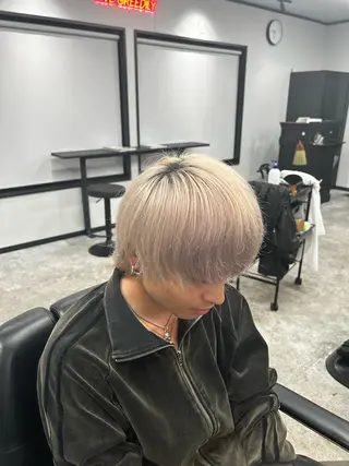 ミディアム カラー メンズ メンズカット/ メンズパーマ/佐藤のヘアスタイル