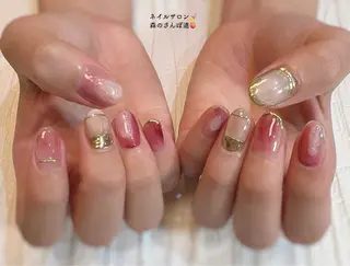 ネイル 森のさんぽ道所属・ショートネイル 森のさんぽ道のネイルデザイン