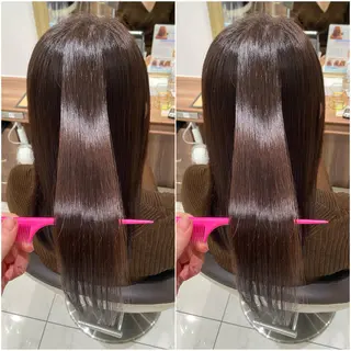 ロング 全席個室　暖色カラー Zina松園優香🌸のヘアスタイル