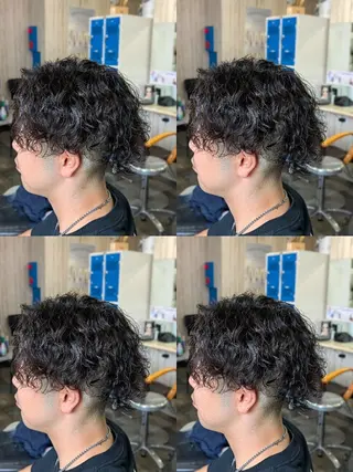 パーマ メンズ メンズパーマ/顔周り レイヤーカット/えののヘアスタイル