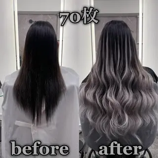 ロング KOSEI シールエクステのヘアスタイル