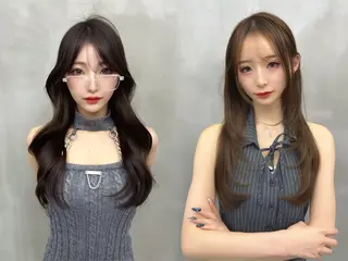 ロング MASHU韓国ヘア/ レイヤー/透明感カラのヘアスタイル