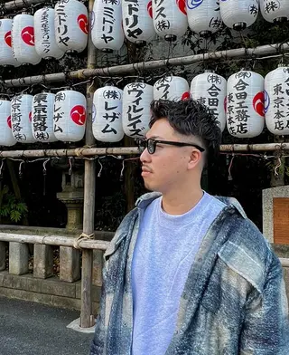 ショート カラー パーマ メンズ BARBER SUGIYAMA所属・北千住理容室バーバー 小堀悠作のヘアスタイル