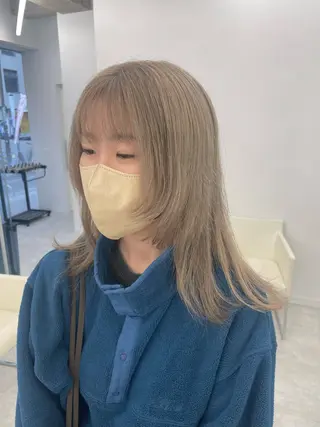 セミロング カラー ヘアアレンジ 【Sweep】おじま のぞみのヘアスタイル