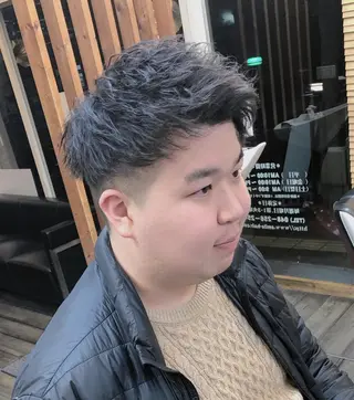 ショート パーマ ヘアアレンジ メンズ Men's  hair salon PLAISIR所属・【店長】小山 泰生のヘアスタイル