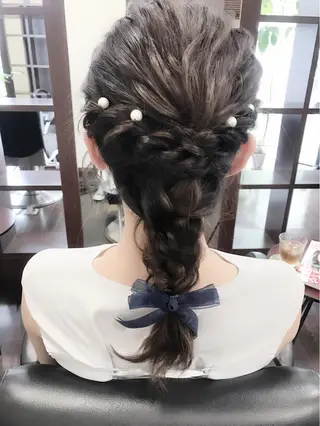 ロング ヘアアレンジ 沢田 瞳のヘアスタイル