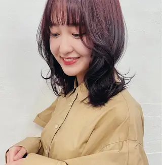ミディアム ニュアンスヘア chinariのヘアスタイル