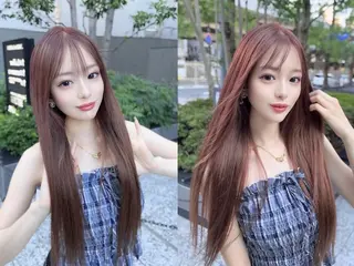 カラー ヘアアレンジ ロング LIP 大阪本店 エクステ 堀谷和孝のヘアスタイル