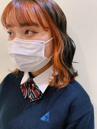 ミディアム haru/レイヤー/ ウルフのヘアスタイル