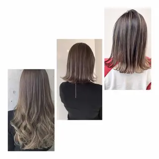 ミディアム カラー ヘアアレンジ 【公式】amble luxe池袋東口🩷のヘアスタイル
