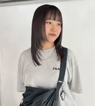 セミロング カラー chiharu ボブ/レイヤーのヘアスタイル