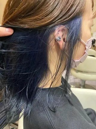 ミディアム カラー カラー特化美容師 なかもと たつひろのヘアスタイル