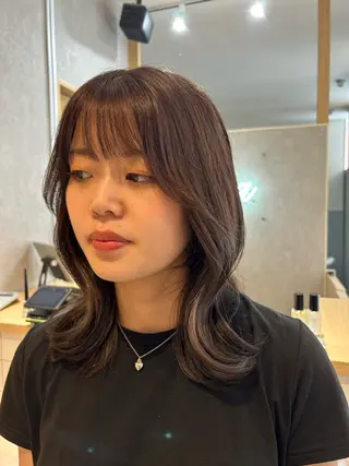 ミディアム カラー roan多々良店所属・mizuki roan多々良店のヘアスタイル