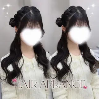 ロング ヘアアレンジ yurina🩰新宿 艶カラー・アレンジのヘアスタイル