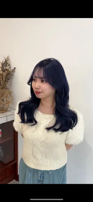 セミロング カラー 齋藤 清香のヘアスタイル