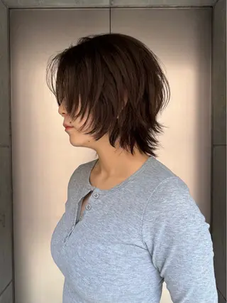 ショート GO TODAY 福岡大名Bellus店所属・🫧ショートウルフ ボブウルフ🫧 糸瀬のヘアスタイル