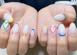 ネイル By moonネイル 🌷ワンホン/韓国風のネイルデザイン