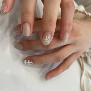 ネイル 韓国ネイル🎀 H nail 碧のネイルデザイン