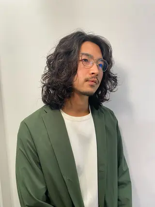 パーマ メンズ 似合わせカット /パーマ岡本淳平のヘアスタイル