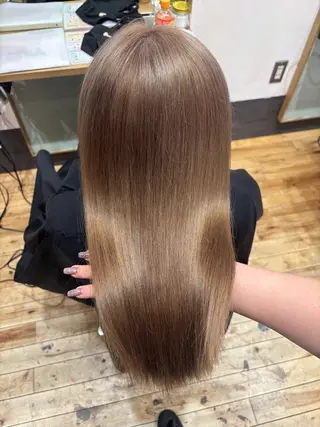 セミロング ️🩵RINKA/ ハイトーンカラー🩵のヘアスタイル