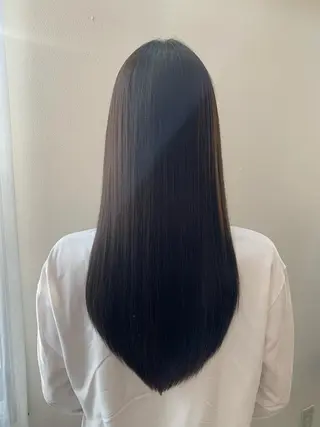 ロング カラー 韓国×巻ける髪質改善 💍maki💍のヘアスタイル