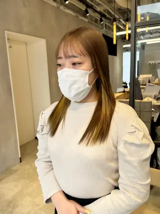 セミロング カラー 🦋レイヤーカット ミドリカワ🦋のヘアスタイル