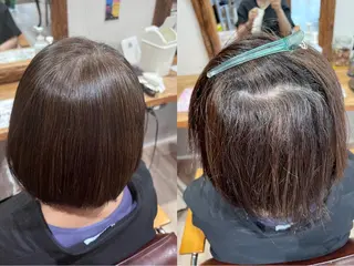 ショート カラー チャンモリパーマ/韓 国/Minami🦋のヘアスタイル