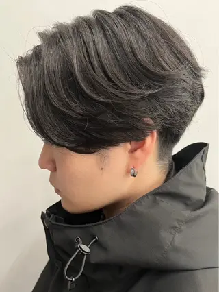 ショート パーマ メンズ ニュアンスパーマ/ ウルフ/ときなのヘアスタイル