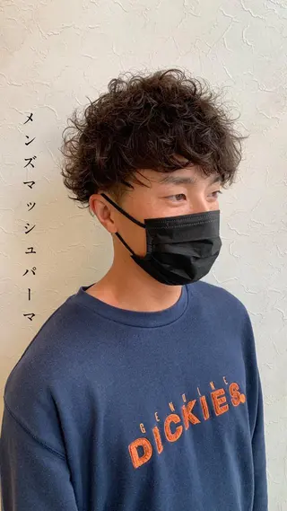 ショート パーマ メンズ メンズ指名多数!! SiLO 田島のヘアスタイル