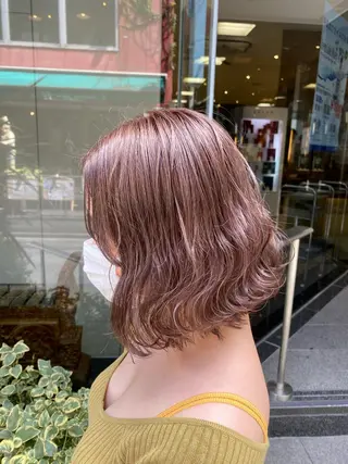ミディアム カラー ブリーチ指名No.1 Daikiのヘアスタイル