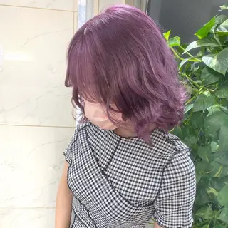 ミディアム カラー シールエクステ特化 ハイトーン、NANAのヘアスタイル